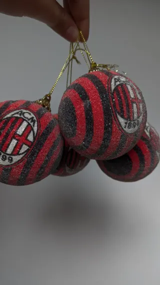Palline Natale Milan AC 1899 quattro