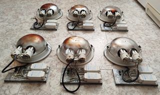 6 Plafones Dowlight D.220 mm