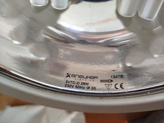 6 Plafones Dowlight D.220 mm