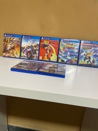 PS4 + dos controles y juegos