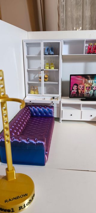 Sofá Chesterfield Barbie, Lol, Monster, rainbow