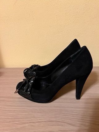 Gianni Marra Scarpe con tacco scamosciate