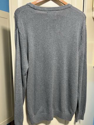 Jersey gris hombre con rayas