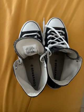 Converse Botas Plataforma Negras