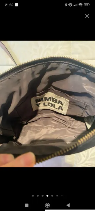 Bolso Bimba y Lola Negro Dorado