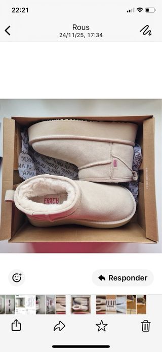 Botines beige con plataforma