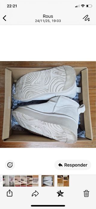 Botines beige con plataforma