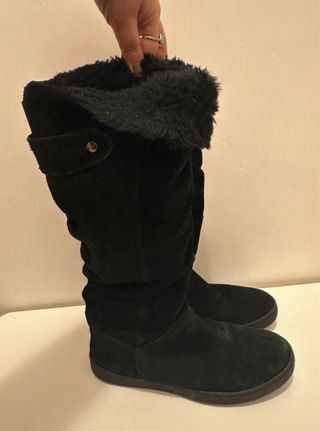 Stivali Bata neri scamosciati n. 36