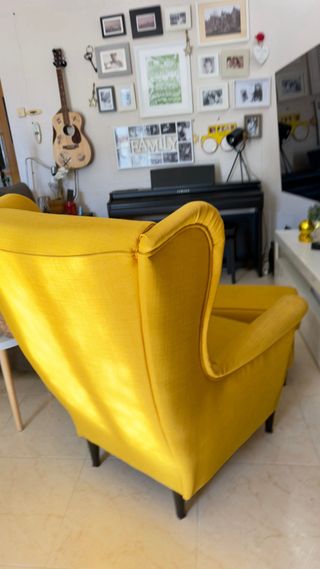 Poltrona vintage Ikea con panca