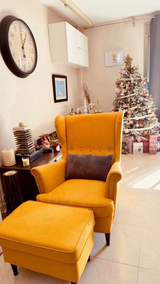 Poltrona vintage Ikea con panca