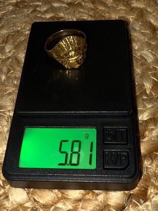 Anillo Oro 18k Cabeza Indio circonitas