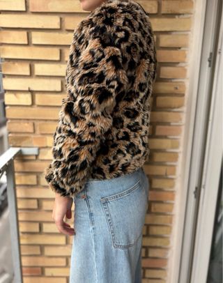 Chaqueta Bershka leopardo XS