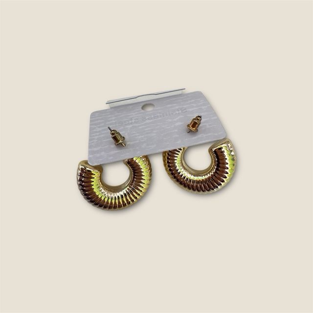 Orecchini acciaio inossidabile dorati