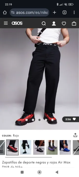 Zapatillas NIKE Air Max DN8 Rojas y Negras.NUEVAS!