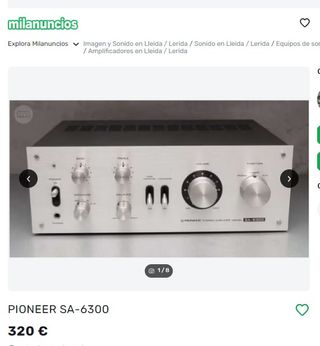 PIONEER  SA 6300 (178) amplificador..