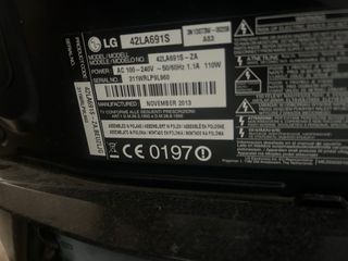 Smart TV LG 42' Negro y Plata