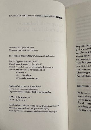 Els Reptes de l'educació en la modernitat líquida