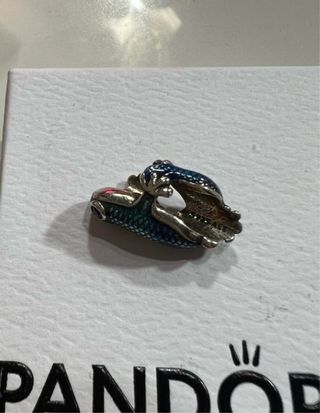 Pulsera Pandora y Charm Lagartija Plata