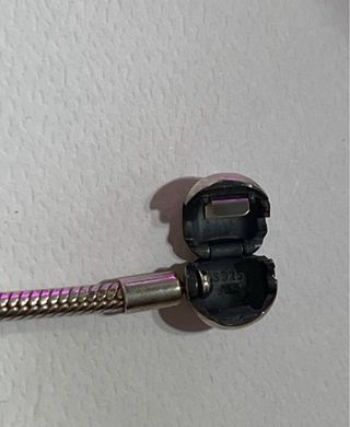 Pulsera Pandora y Charm Lagartija Plata