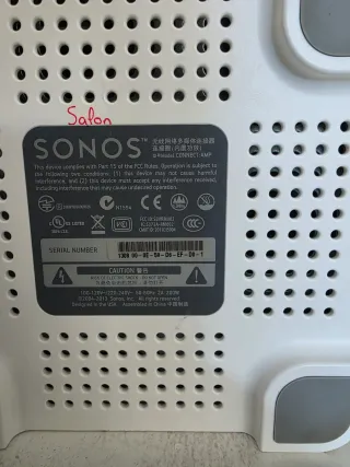 Amplificatore Sonos Grigio e Bianco