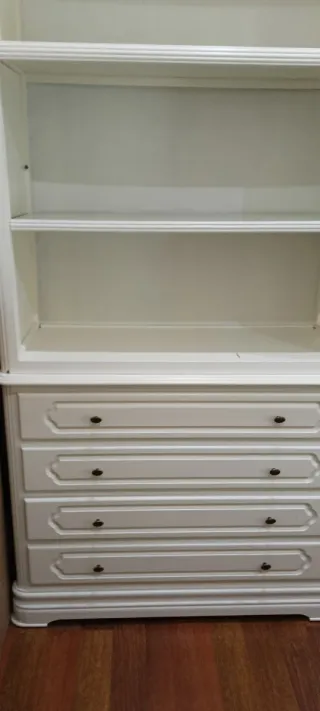 Librería blanca lacada