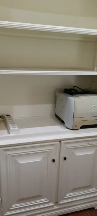 Librería blanca lacada