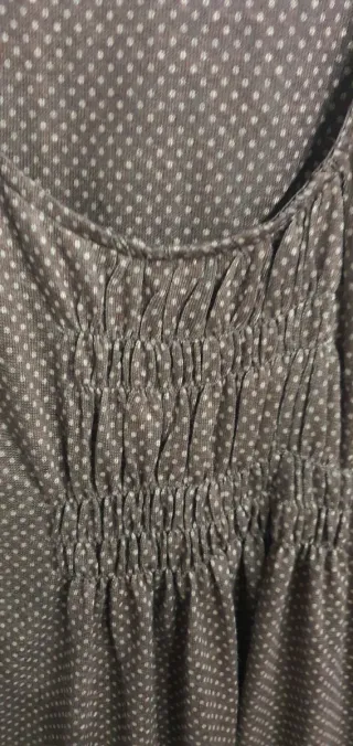 Vestido Z&L marrón topos talla L