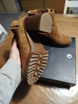 Botines ante tacón plataforma 39