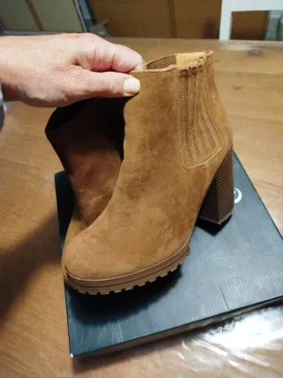 Botines ante tacón plataforma 39