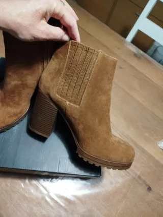 Botines ante tacón plataforma 39