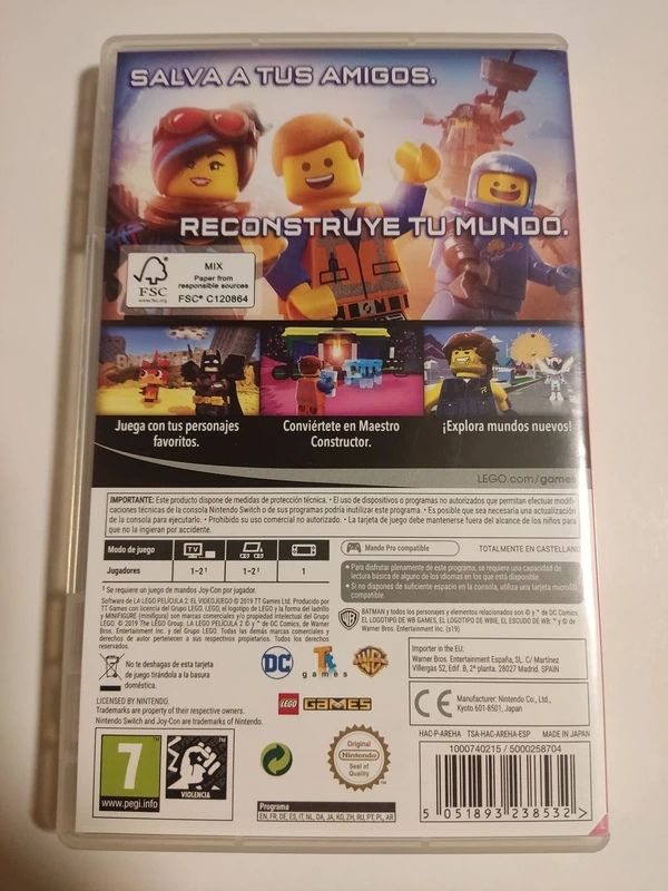 Lego La Película 2 Videojuego Nintendo Switch