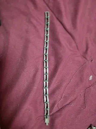 Pulsera de eslabones plateada