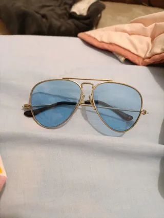 Gafas Ray-Ban Aviator Azul Dorado