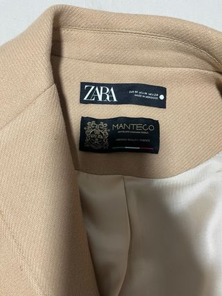 Abrigo Zara Marrón Talla M