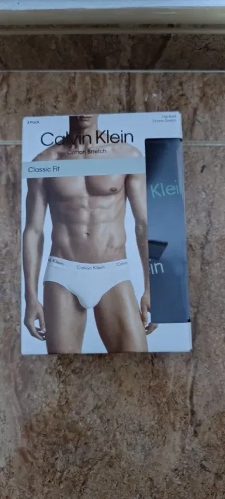 Pack 3 Calzoncillos Calvin Klein Hip Brief Talla L