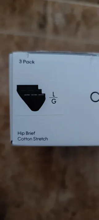 Pack 3 Calzoncillos Calvin Klein Hip Brief Talla L