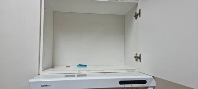 Armario de cocina de madera blanco