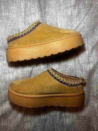 Botas de pelito marrones con plataforma