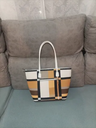 Bolso de mano estampado