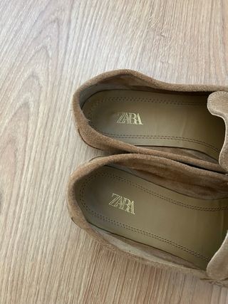 Mocasines Zara Ante Camel Talla 37