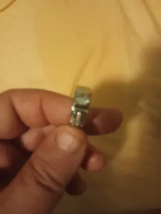 Anillo Plata Ley Diamantes Sintéticos