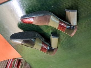 Zapatos de tacón patchwork