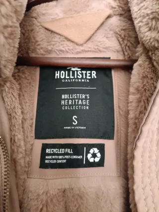 Abrigo Hollister Talla S Marrón