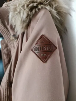 Abrigo Hollister Talla S Marrón