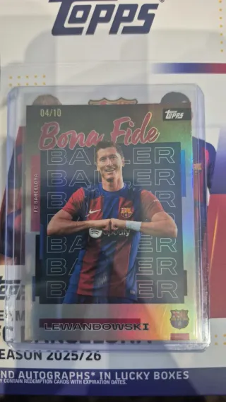 Lewandowski /10 Barcelona Team Set Bona Fide Topps