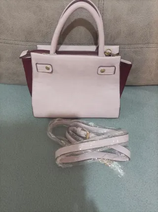 Bolso rosa y morado
