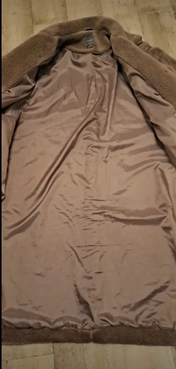 Abrigo pelo solapa grande