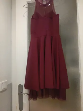 Vestido fiesta burdeos Talla S/M