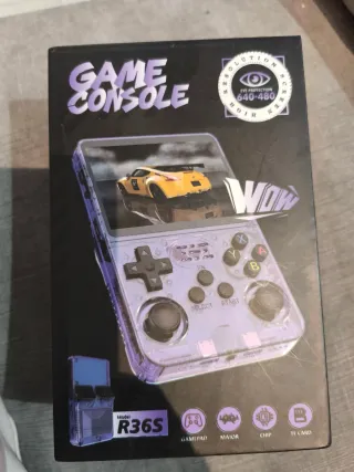 Consola de videojuegos R36S 64 gb mas de 15 mil ju