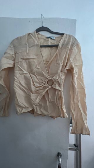 Camiseta manga larga beige S